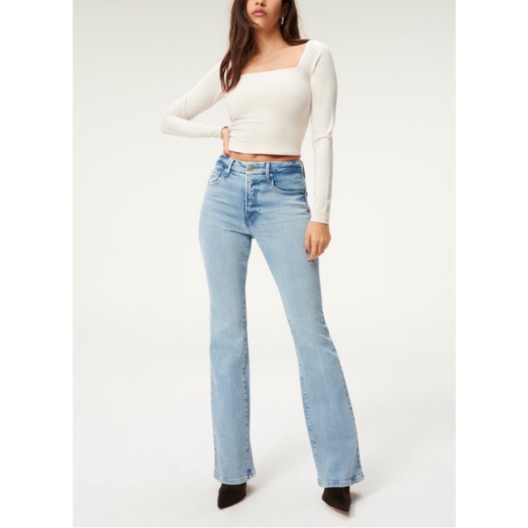 Good American Denim - GOOD AMERICAN CLASSIC BOOTCUT JEANS indigo 238 size 14/32